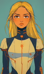 a drawing of a woman in the form of a girl