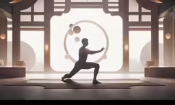 a man that is standing in the middle of a room