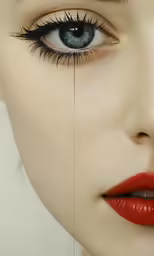 an image of two womans eyes that show their makeup