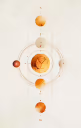 a graphic that depicts the different planets in one photograph