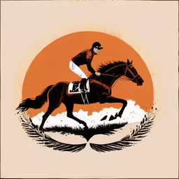 an image of a man on horseback in the sun