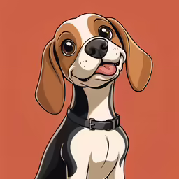 a dog with a collar and black collar sitting down