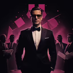a poster for the show men in black international