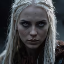the woman with blonde hair has blue eyes