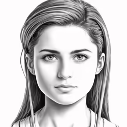 a woman is shown in black and white
