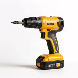 a cordless power drill with a screwdriver on it