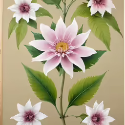 an image of flowers displayed in the frame