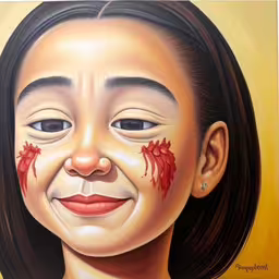 an artwork depicting a woman