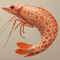 a large orange and white animal on a body