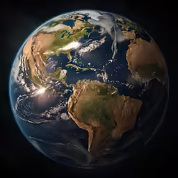 a very realistic image of the earth