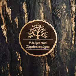 wood with a sign on it that says the language in a tree
