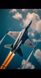 an airplane flying through the air as it turns