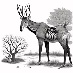 the painting depicts the animal