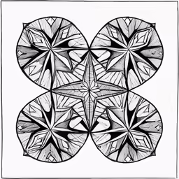 a drawing of three circles in the middle of each other