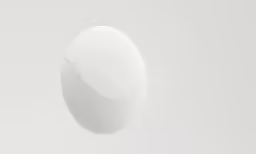 an empty white egg is seen in this aerial photo