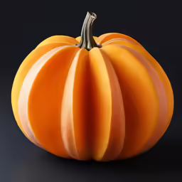 a sliced orange in a dim background