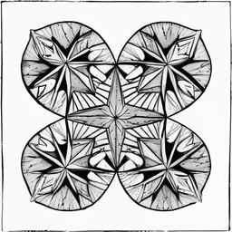 a picture with four circles inside that are connected together