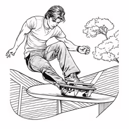 a man on a skateboard doing a trick
