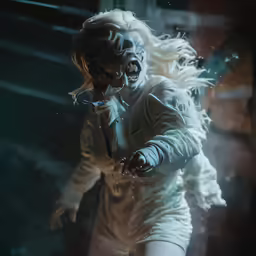 there is an image of a woman dressed as a ghost
