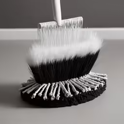 a brush that is standing on the ground