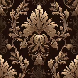 a gold and black background with a fancy design