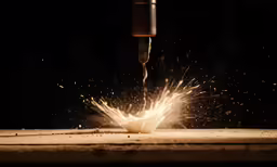 some sort of object being shot by a machine