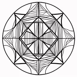 an abstract design made out of lines and lines,the art nouveau symbol with lines and lines on it