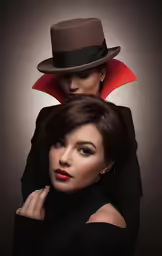 two women in hats with red hair