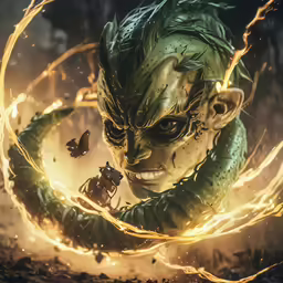 an animated picture shows the character from attack