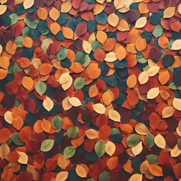 a painting made up of colored circles and spots