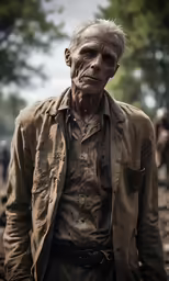 an image of a zombie with glasses