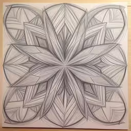 a drawing is shown with many intersecting lines