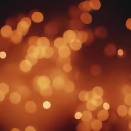 blurry orange lights are seen through the glass