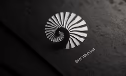 the logo on the black surface is very unusual