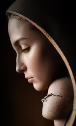 an image of a woman with her eyes closed