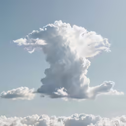 some clouds are forming and floating in the air
