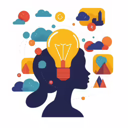 an individual has a head with a bulb in it