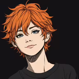 a woman with an orange hair has a tattoo on her neck