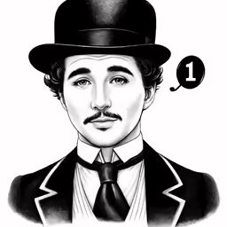 a drawing of abraham lincoln with a thought bubble on his head