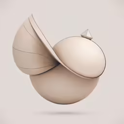 a sphere with a crown and a curved line around it