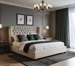 this is an image of a large bedroom
