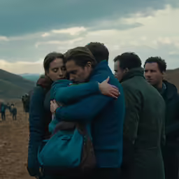 there is two people that are hugging each other