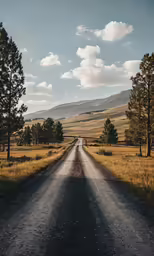 the road is empty with only one traffic signal