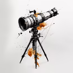 a large camera on top of a tripod