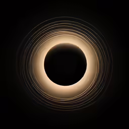a black hole with some lights inside