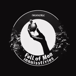 the fall of men logo with the words, famjamba