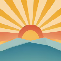 the sun rises over the mountains of an ocean