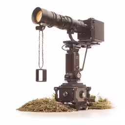 a camera is shown attached to the tripod of a camera