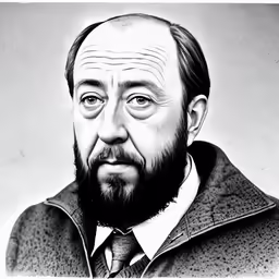 this is a picture of a man with a beard and jacket