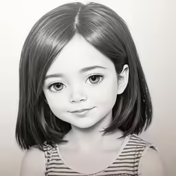 a black and white photograph of a girl